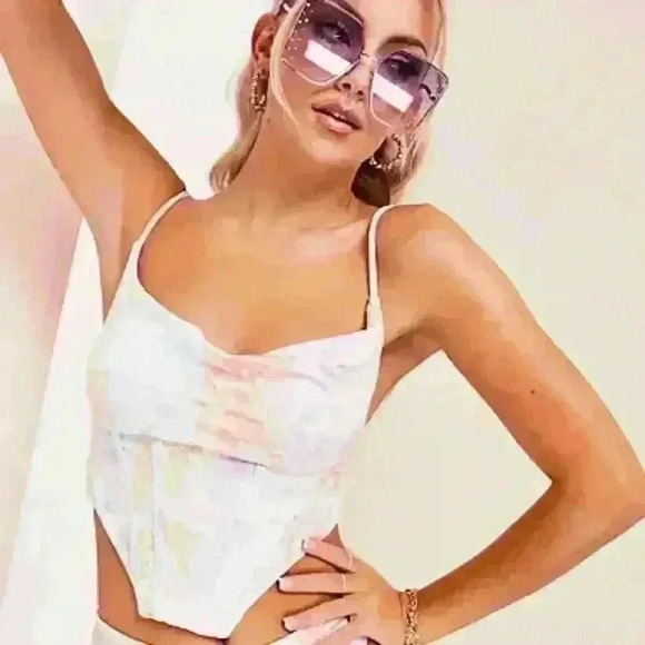 ASOS Luxe Pastel Bikini Top - Picture 2 of 10